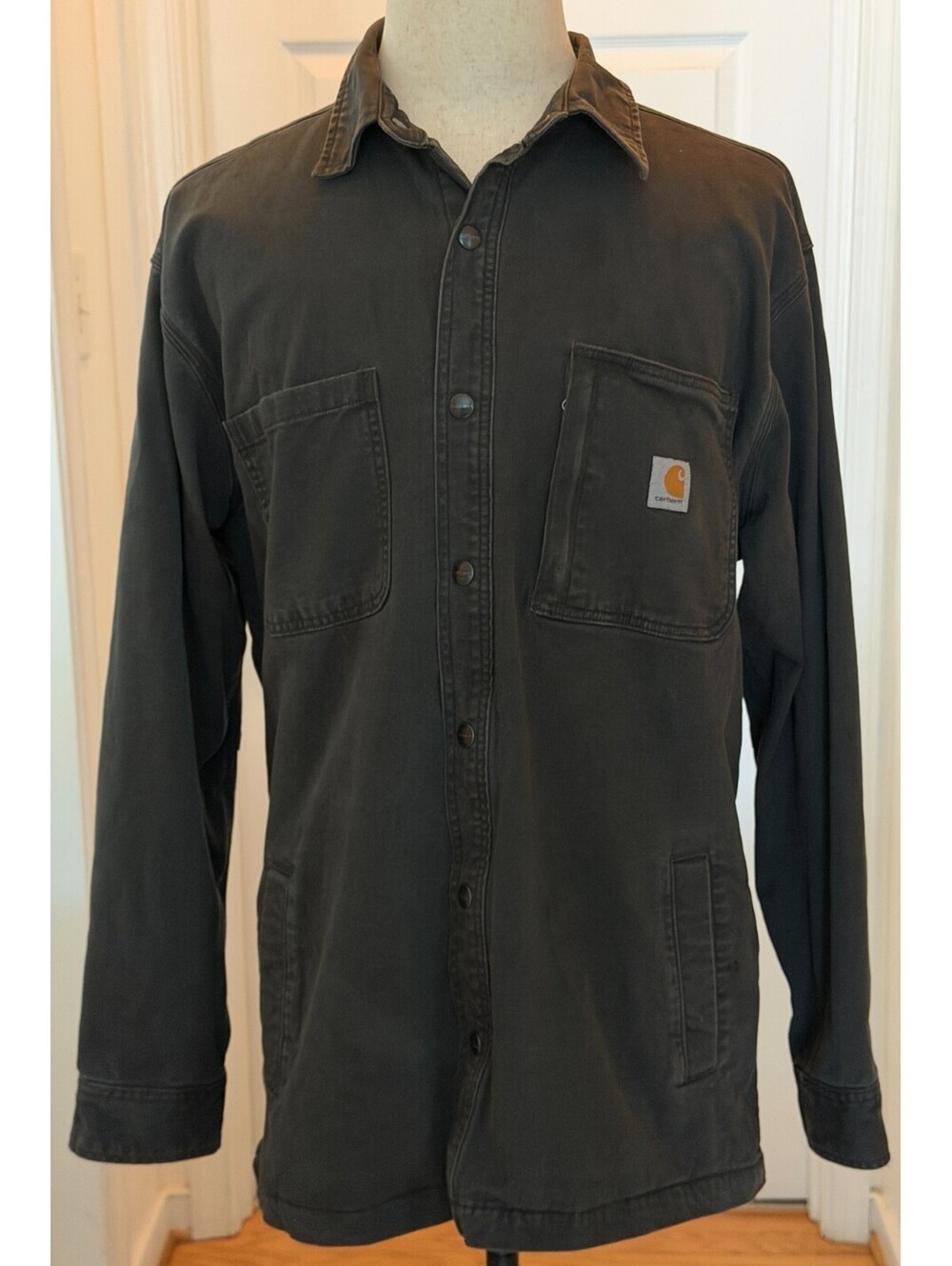 Carhartt Men's XL Rugged Flex Relaxed Fit Canvas Fleece-Lined Shirt Jacket Shack